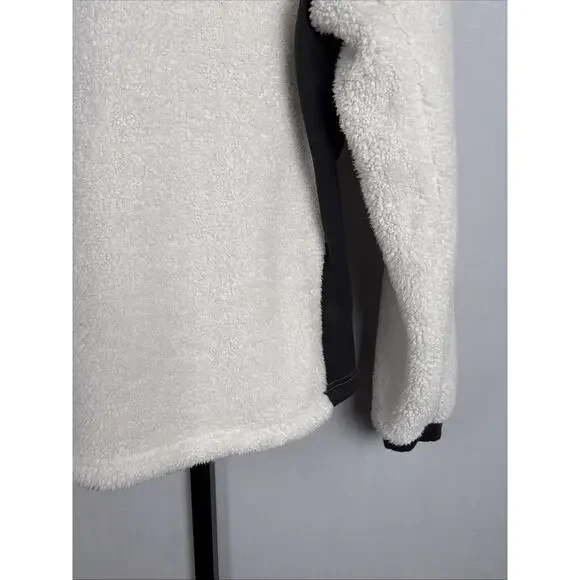 Helly Hansen Fleece Jacket Women's Small White High Pile Full Zip Stretch Panels - Picture 10 of 12